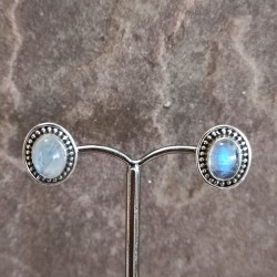 Pendientes Botón de Plata...