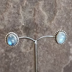 Pendientes Botón de Plata...