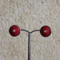 Pendientes de Plata Coral