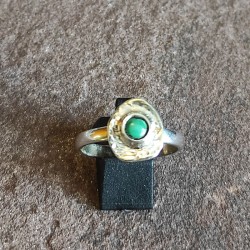 Anillo de Plata con Malaquita