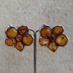 Pendientes de Plata con Ámbar