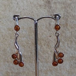 Pendientes de Plata con Ámbar